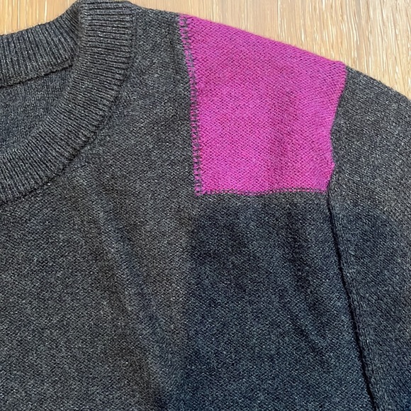 Lilla P wool sweater colorblock size S like new - Picture 4 of 6